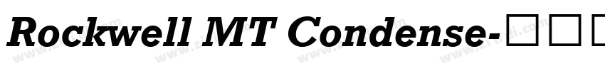 Rockwell MT Condense字体转换